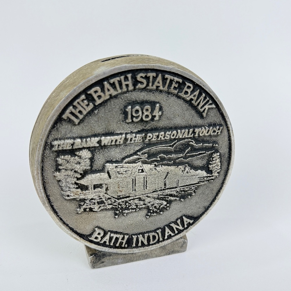 The Bath State Bank‎ 1924 Commemorative Coin Bank Bath Indiana